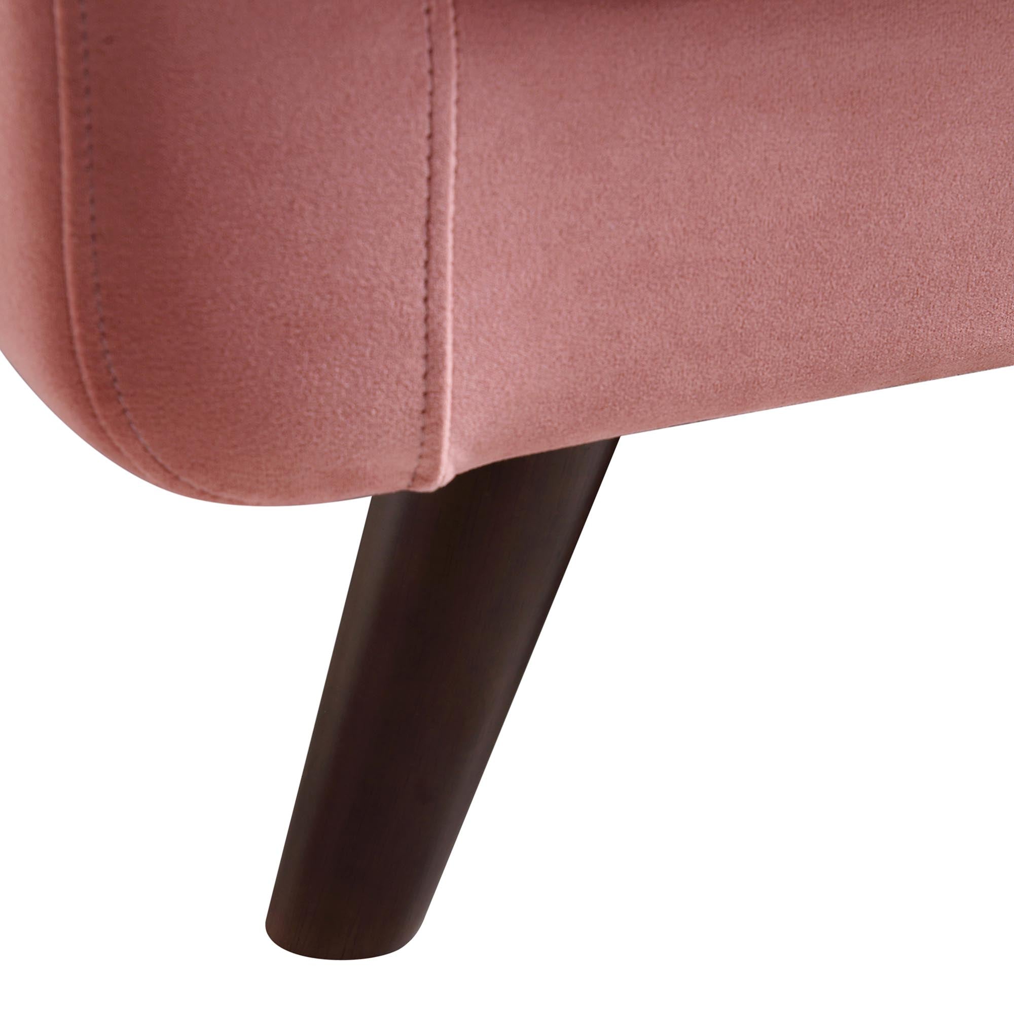Clarence 3-Seater Sofa in Blush Pink Velvet