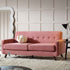 Clarence 3 - Seater Sofa in Blush Pink Velvet - daals