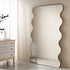 Luisa Wavy Curved Full length Mirror 180 x 110 cm, Gold - daals