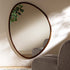 Edo Irregular Pebble Large Wooden Mirror 160 x 120 cm, Walnut - daals
