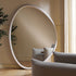 Edo Irregular Pebble Large Wooden Mirror 160 x 120 cm, Washed White - daals