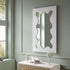 Destin Wave Mirror 100 x 60 cm, White Matte - daals