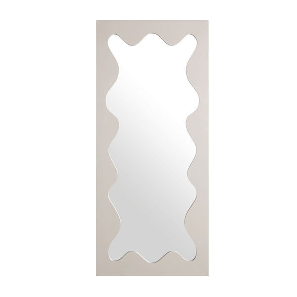 Destin Wave Mirror 160 x 70 cm, Taupe Gloss