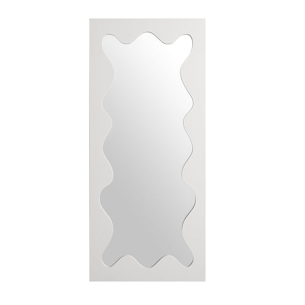 Destin Wave Mirror 160 x 70 cm, White Matte