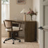 Lucia Natural Cane Swivel Desk Chair, Silver Oak - daals