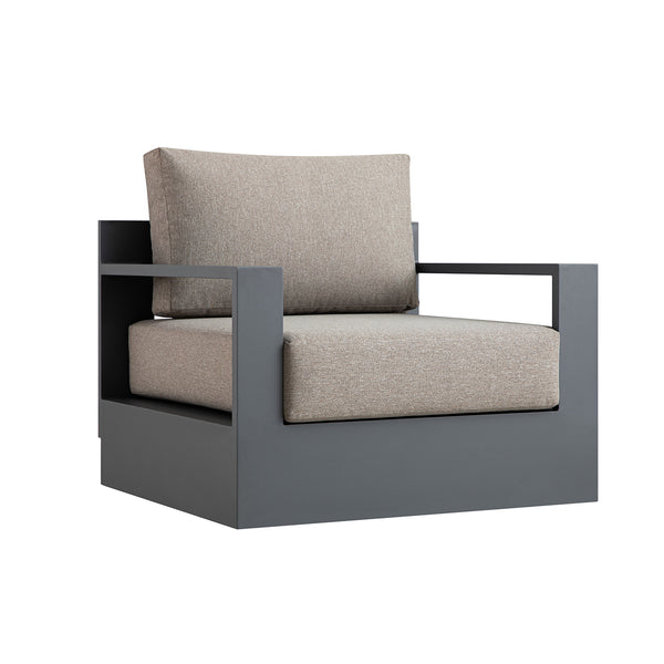 Jardin Aluminium Swivel Armchair, Granite