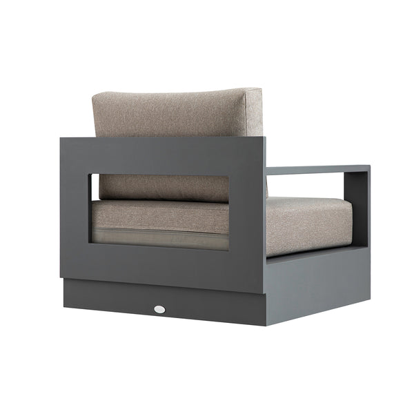 Jardin Aluminium Swivel Armchair, Granite