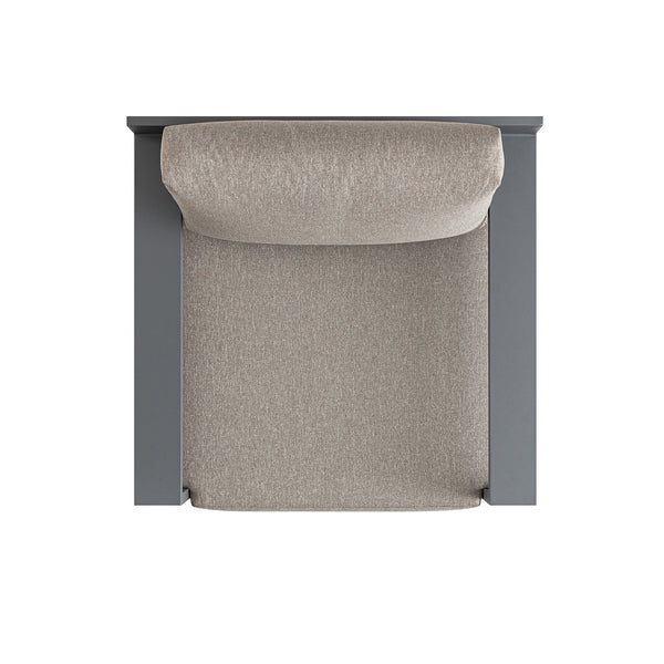 Jardin Aluminium Swivel Armchair, Granite