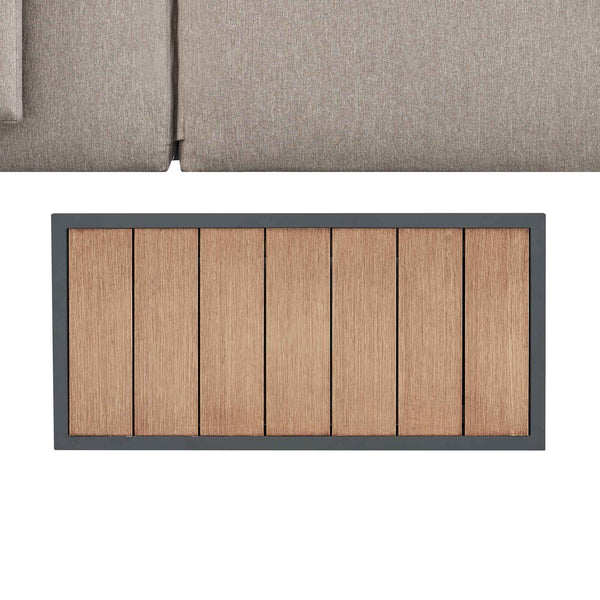 Jardin Aluminium Outdoor Side Table, Granite