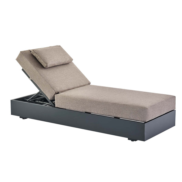 Jardin Aluminium Outdoor Sun Lounger, Granite