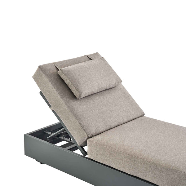 Jardin Aluminium Outdoor Sun Lounger, Granite