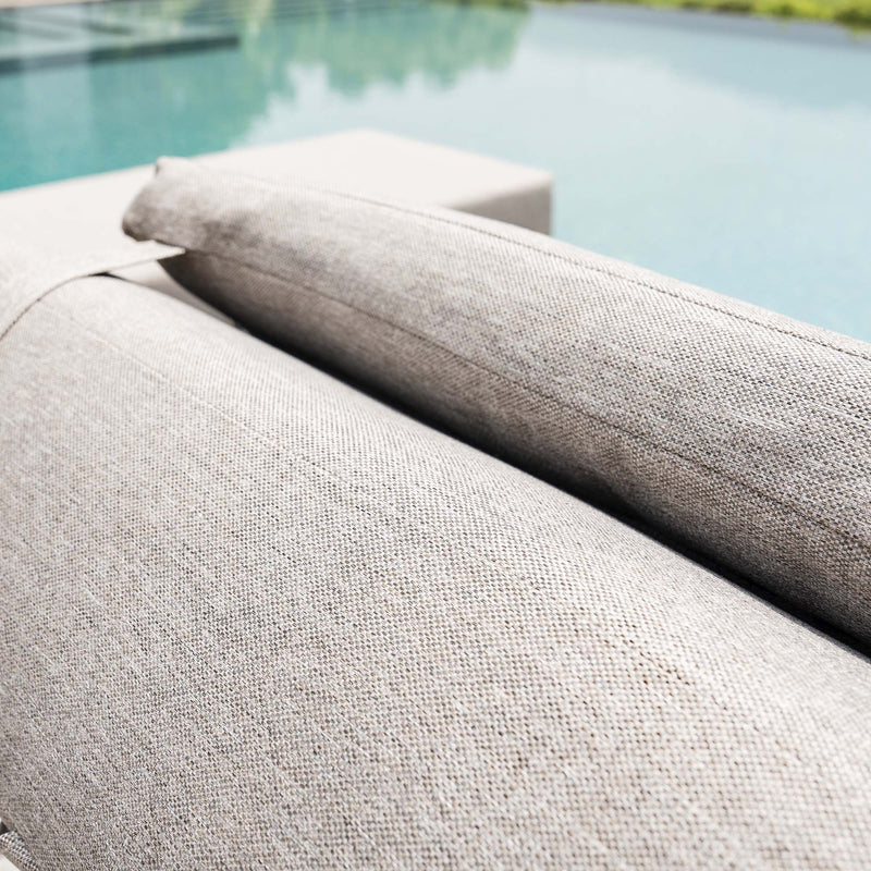 Jardin Aluminium Outdoor Sun Lounger, Granite - daals