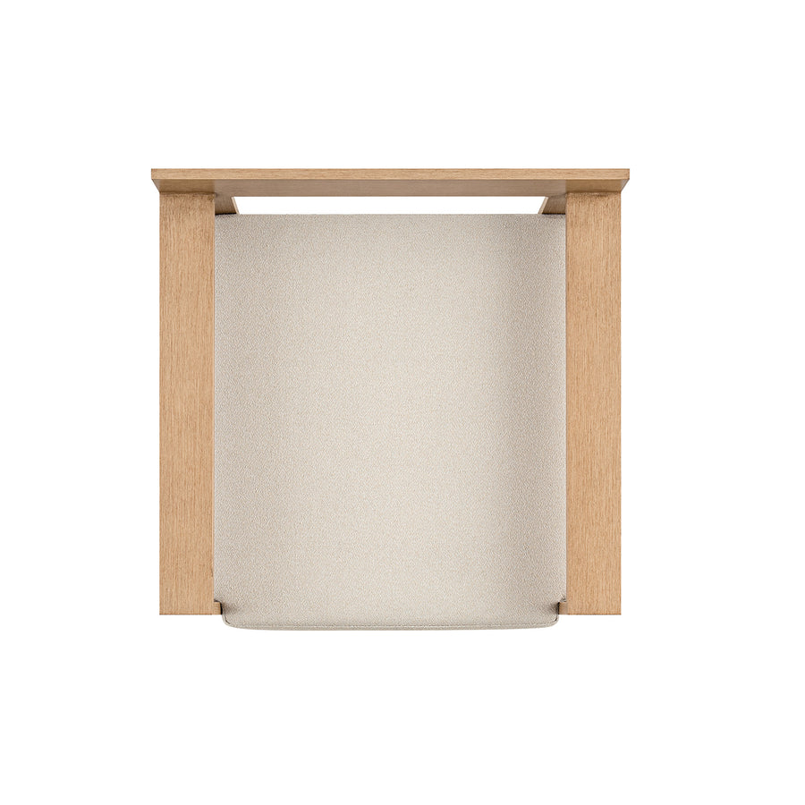 Jardin Aluminium Outdoor Swivel Armchair, Natural