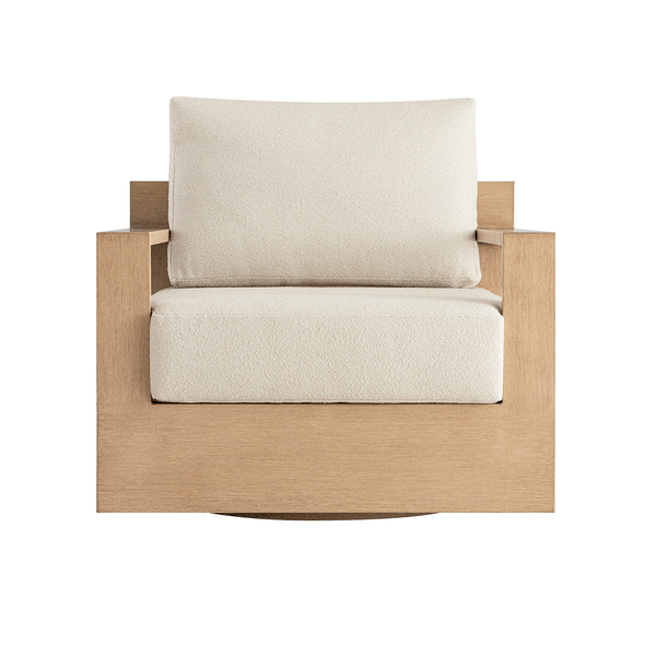 Jardin Aluminium Swivel Armchair, Natural