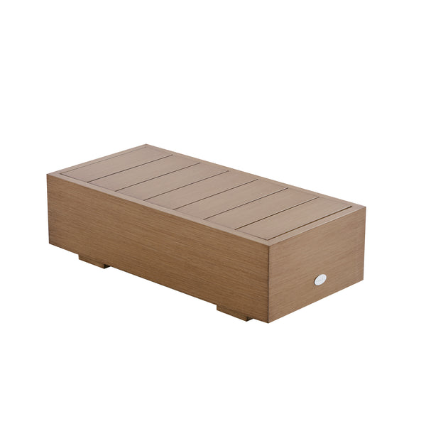 Jardin Aluminium Outdoor Side Table, Natural