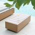 Jardin Aluminium Outdoor Side Table, Natural - daals