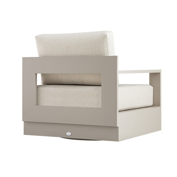 Jardin Aluminium Swivel Armchair, Pumice