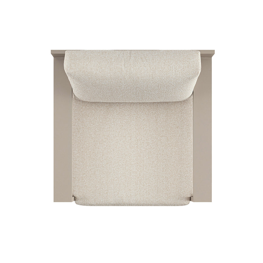 Jardin Aluminium Outdoor Swivel Armchair, Pumice