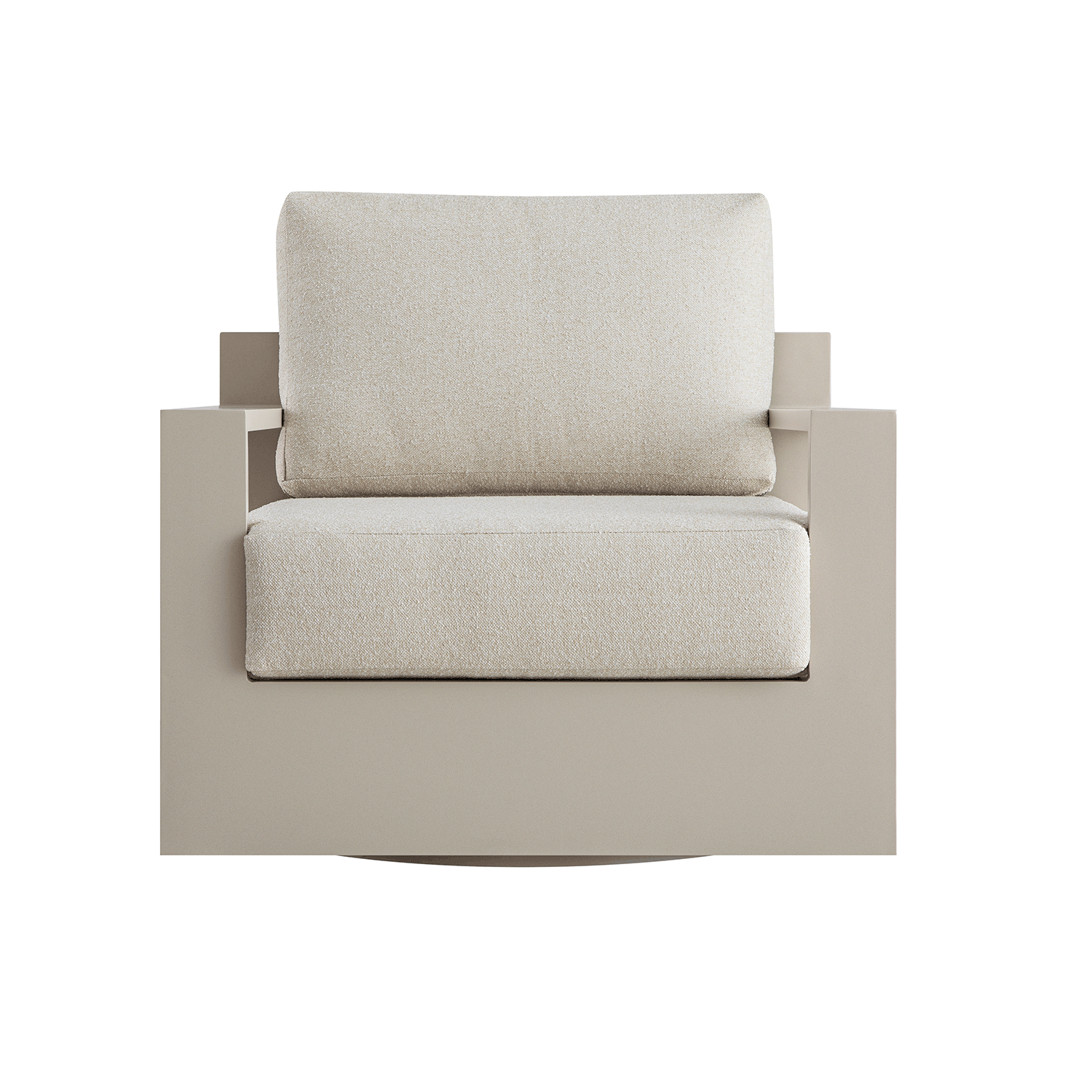 Jardin Aluminium Swivel Armchair, Pumice