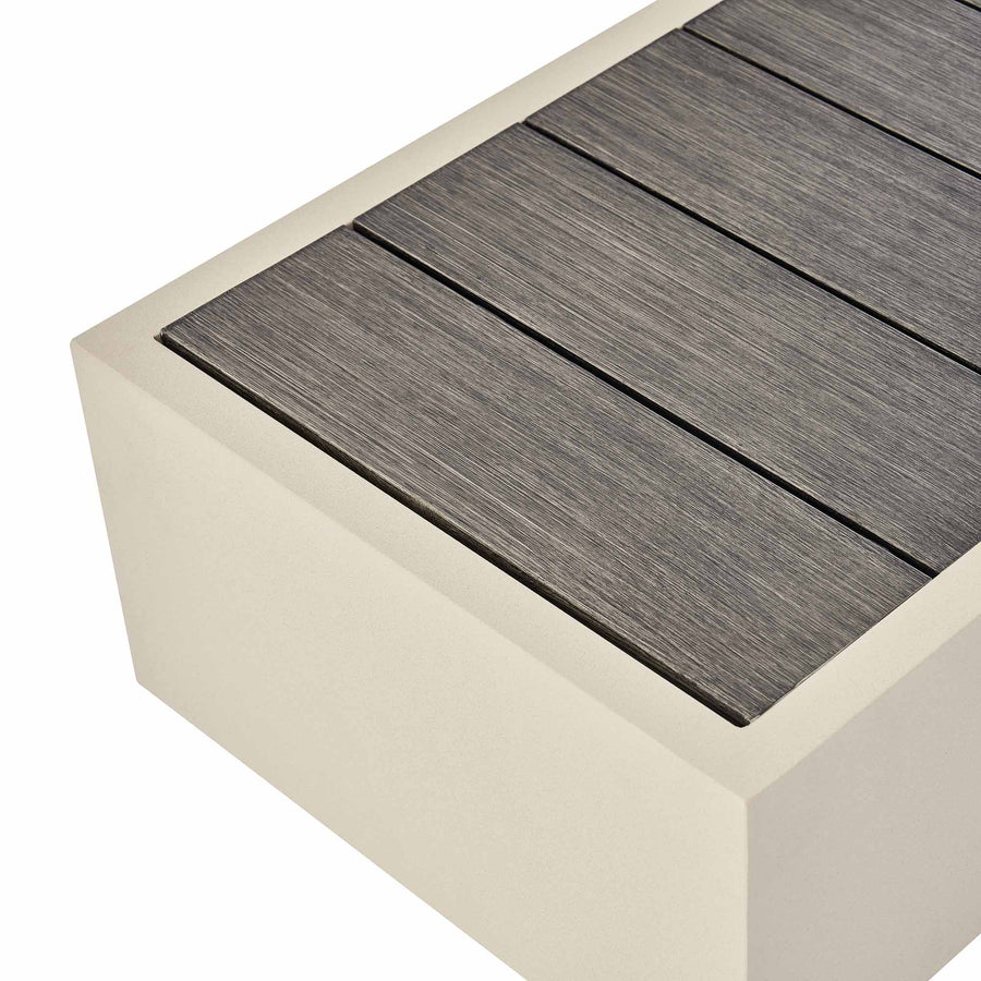 Jardin Aluminium Outdoor Side Table, Pumice - daals