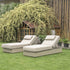 Jardin Aluminium Outdoor Sun Lounger Set, Pumice - daals