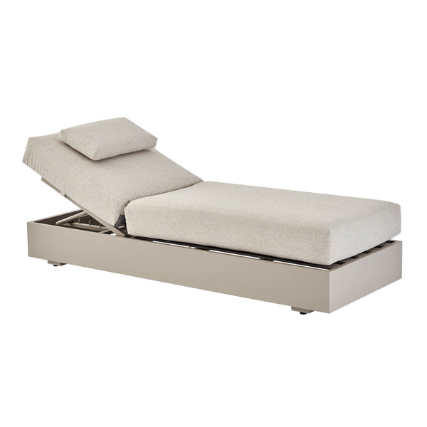 Jardin Aluminium Outdoor Sun Lounger, Pumice
