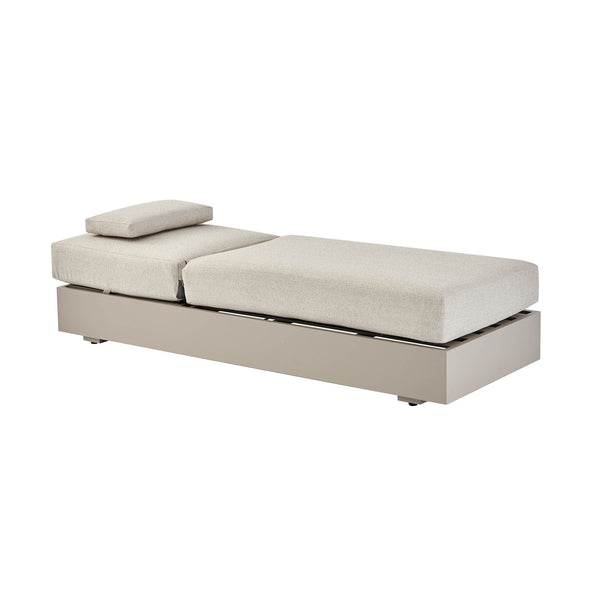 Jardin Aluminium Outdoor Sun Lounger, Pumice