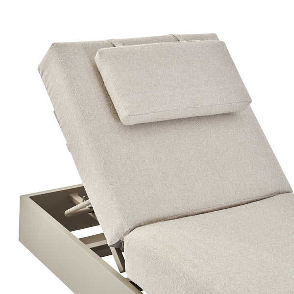 Jardin Aluminium Outdoor Sun Lounger, Pumice