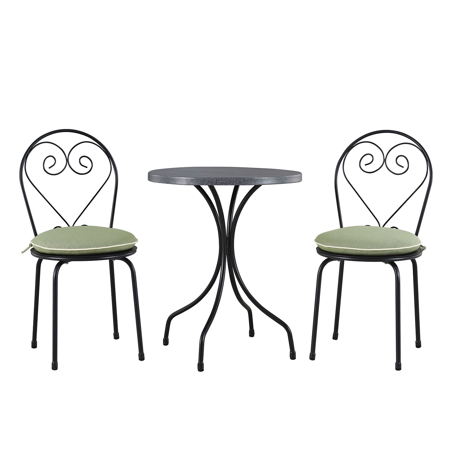 Haymes Metal Indoor and Outdoor Bistro Set, Reseda Green