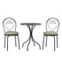 Haymes Metal Indoor and Outdoor Bistro Set, Reseda Green - daals