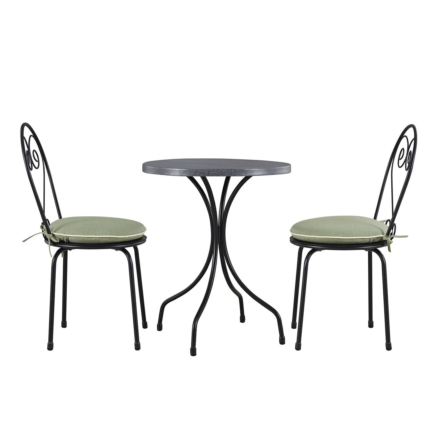 Haymes Metal Indoor and Outdoor Bistro Set, Reseda Green