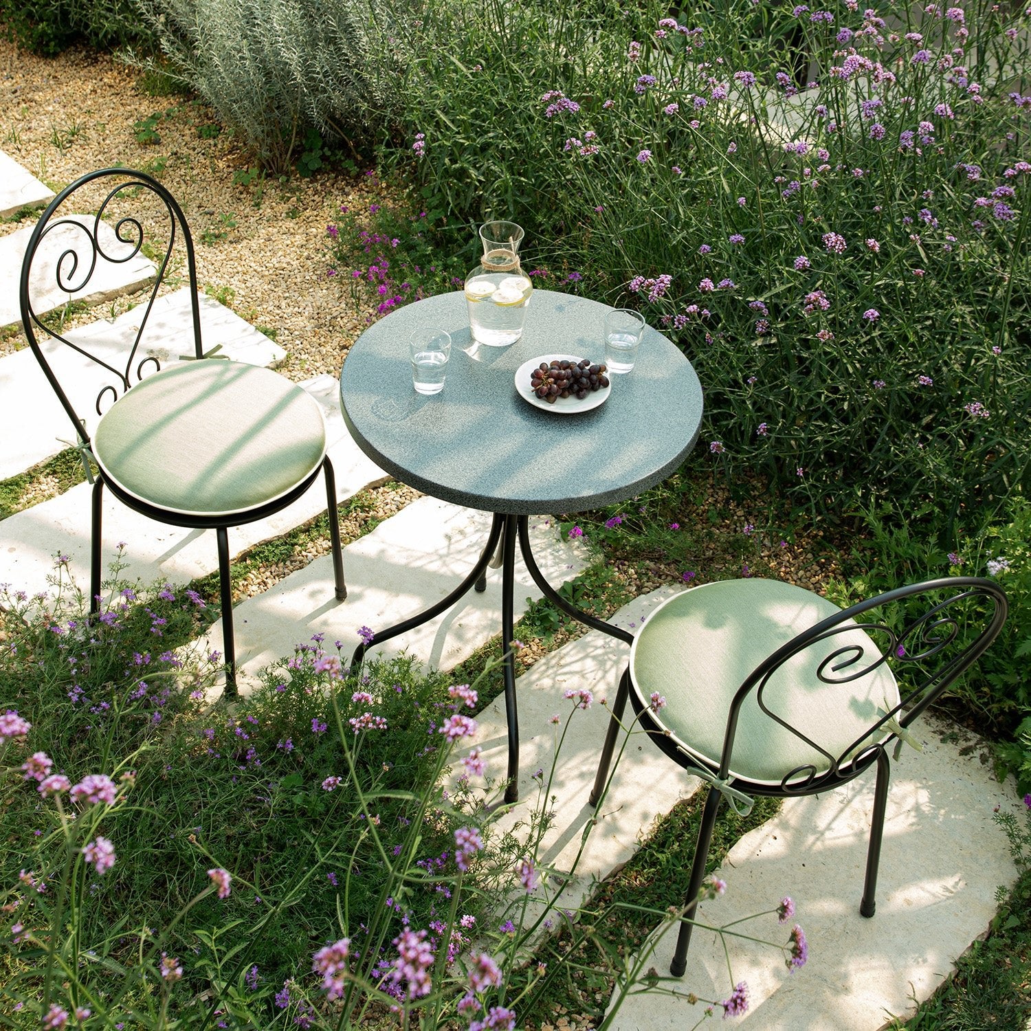 Haymes Metal Indoor and Outdoor Bistro Set, Reseda Green