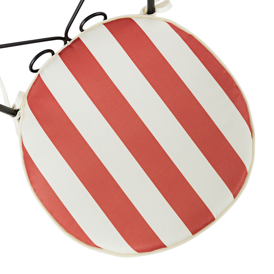 Haymes Metal Indoor and Outdoor Bistro Set, Scarlet Stripe - daals