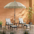 Champneys 2 - Seater Steel and Fabric Outdoor Reclining Bistro Set with Stool, Sage Green - daals