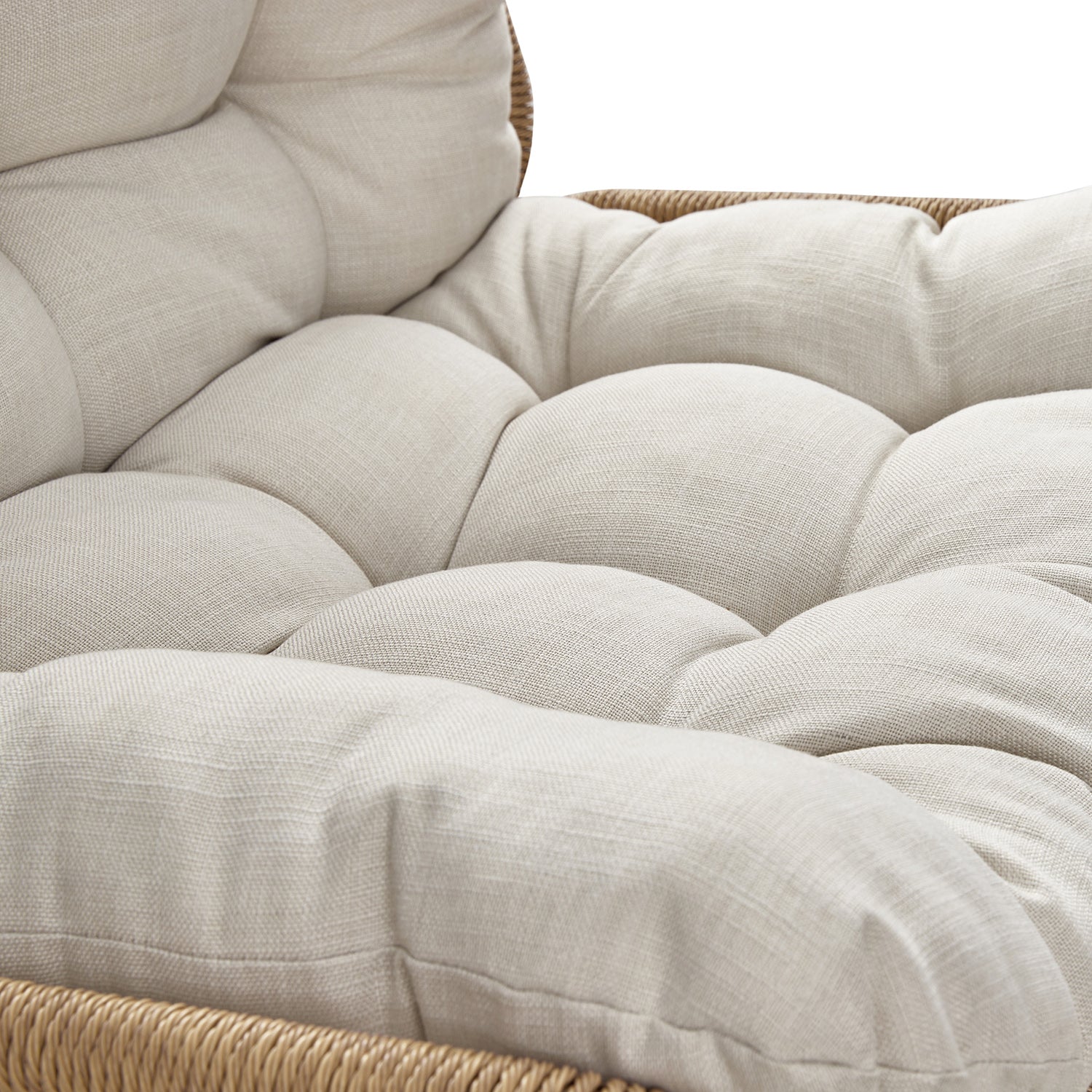 Marlowe 2-Seater Wicker and Aluminium Frame Bistro Set, Natural