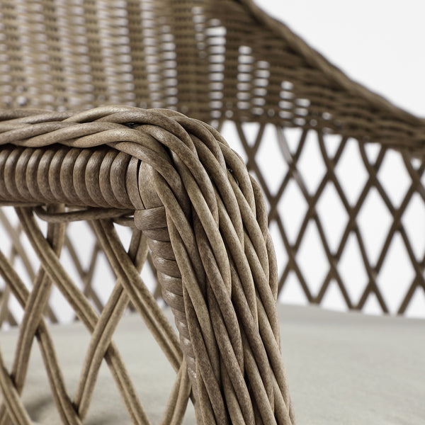 Willowbrook Lattice Weave Rattan Bistro Set, Natural - daals