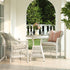Willowbrook Lattice Weave Rattan Bistro Set, White - daals