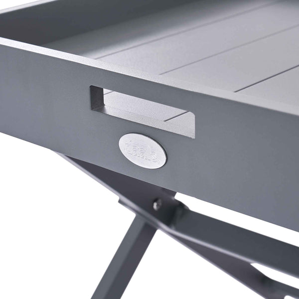 Pedra Rope and Aluminium Outdoor Bistro Set, Grey