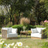Pedra Rope and Aluminium Outdoor Bistro Set, Natural - daals