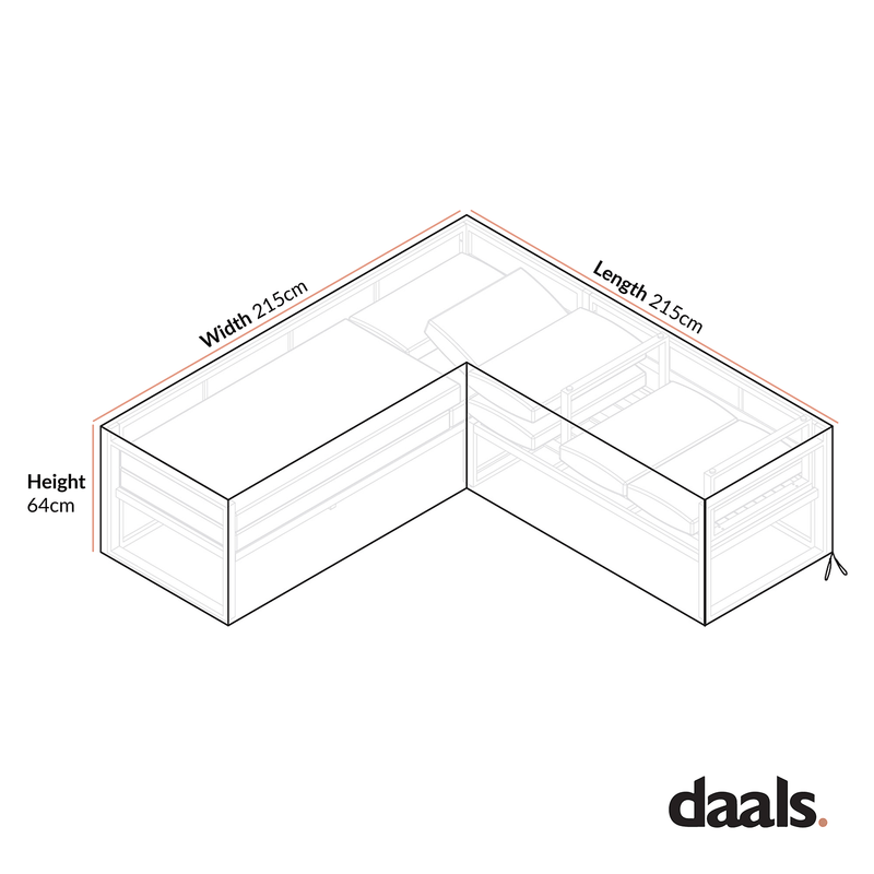 Cover for Albany Aluminium Corner Sofa Set