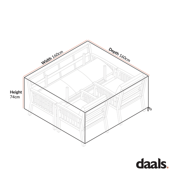 Cover for Earlswood Aluminium Sofa Set with Coffee Table