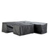 Cover for Earlswood Aluminium Washed Wood Effect Large Corner Sofa Set with Rising Table - daals