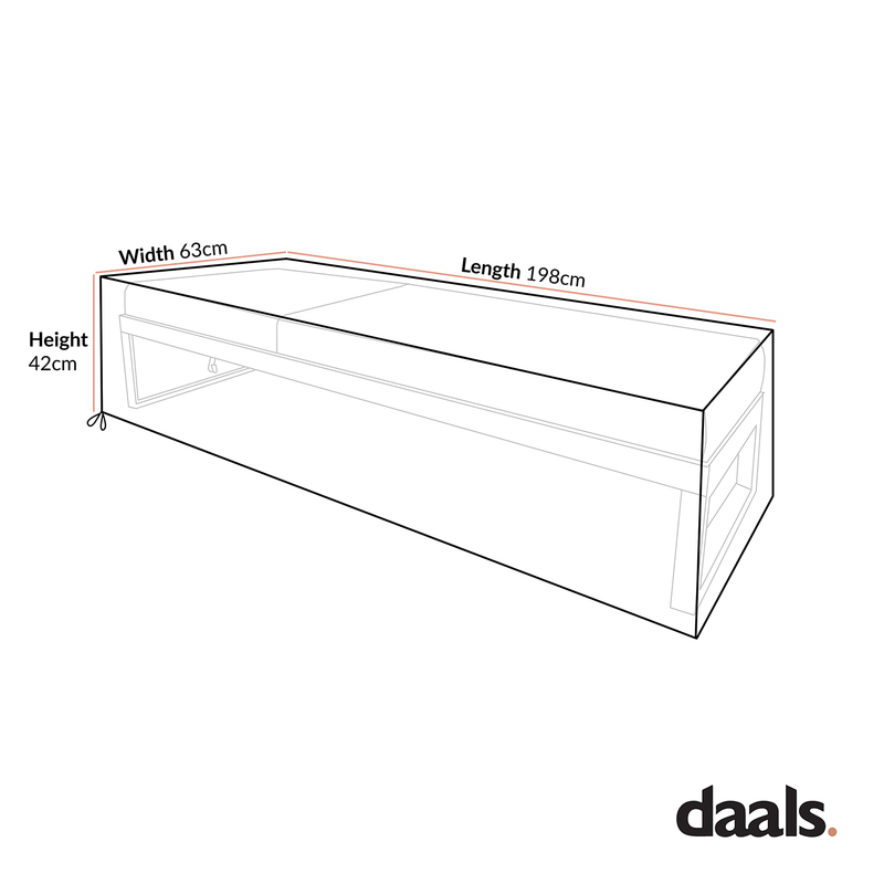 Cover for Albany Aluminium Sun Lounger