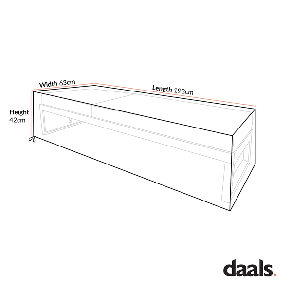 Cover for Albany Aluminium Sun Lounger