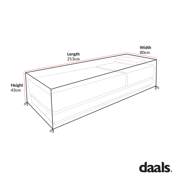 Cover for Pedra Rope and Aluminium Outdoor Sun Lounger