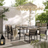 Albany Aluminium 9 - Piece Outdoor Cube Dining Set,Taupe - daals
