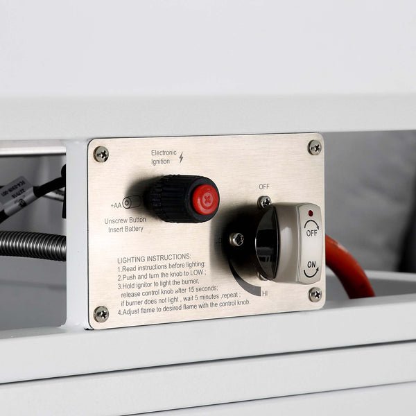 Albany Aluminium Large Corner Casual Dining Set with Firepit Table, Taupe