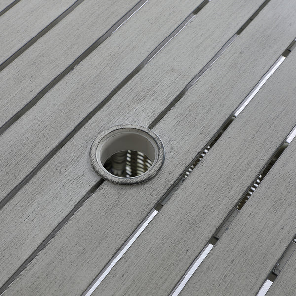 Hampshire 4-Seater Round Wicker Rattan Dining Set, Desert Sage