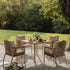 Soller Indoor and Outdoor Rope Weave 4 - Seater Square Dining Set - daals