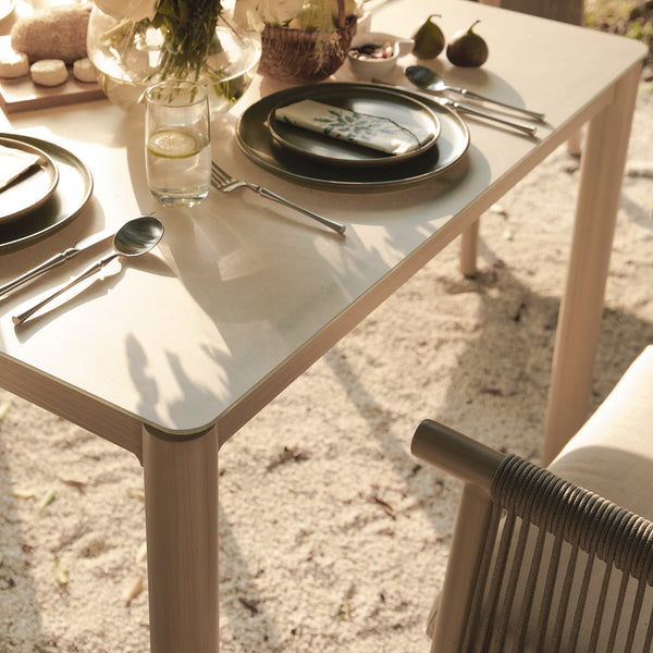 Soller Indoor and Outdoor Rope Weave 4 - Seater Square Dining Set - daals